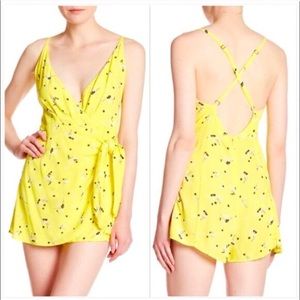 Free People Tango at Night Skirted Romper